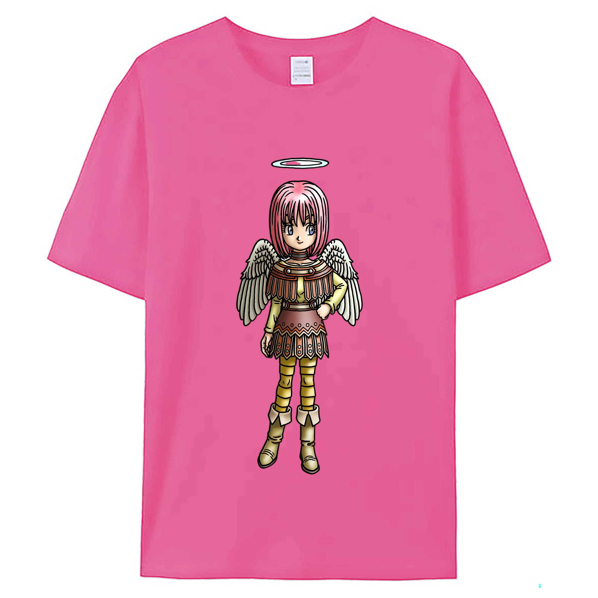 （画像用） ドラゴンクエスト Doragon Kuesuto Dragon Quest レディースカジュアルプリントTシャツ（綿100％）